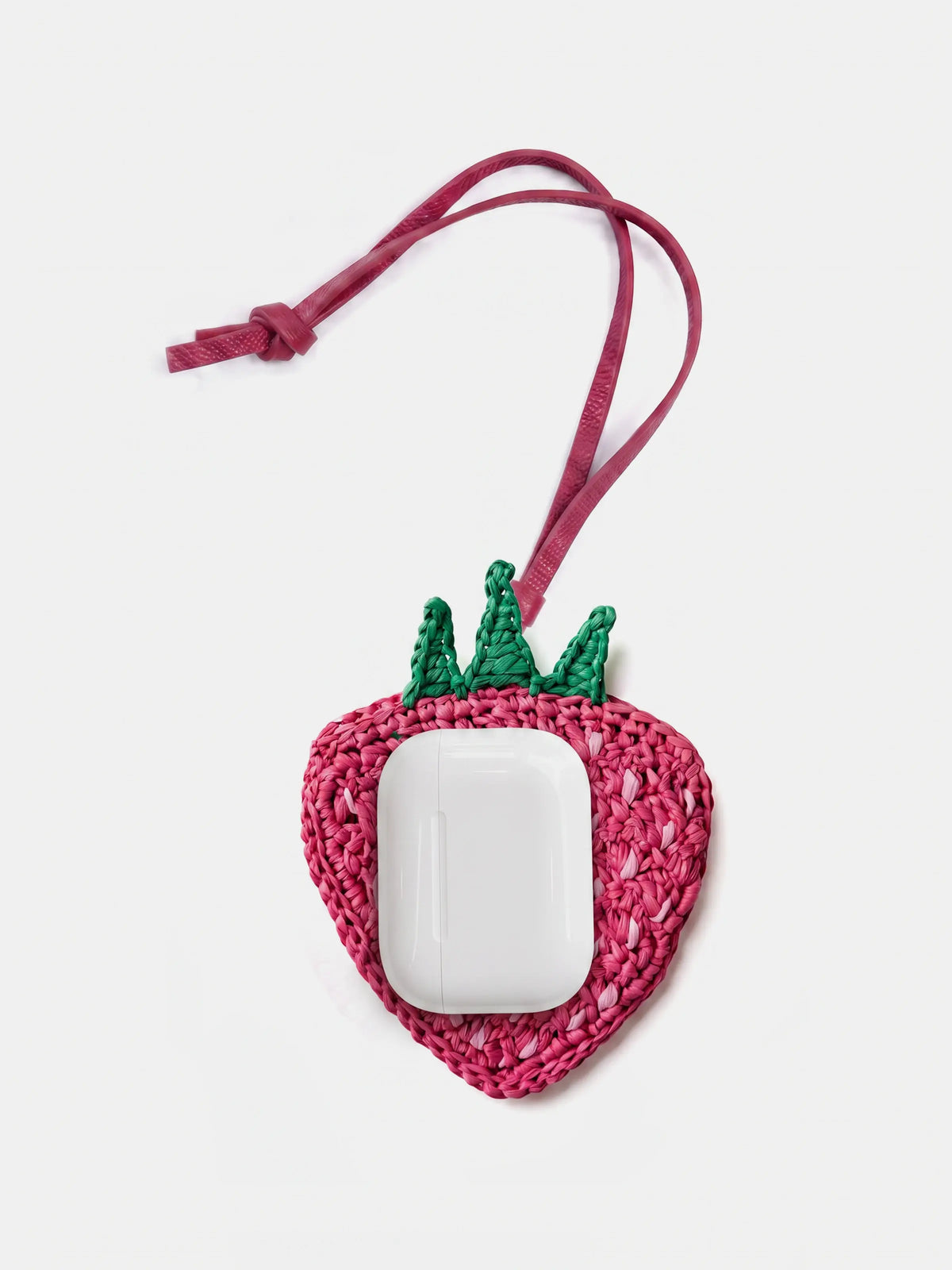 AirPods on a strawberry charm